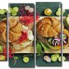 Sandwiches On vegan Style Bread 4 Panels Paint By Numbers