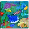 Siamese Fighting Fish 3 Panels Paint By Numbers