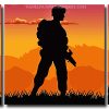 Soldiers Silhouette 3 Panels Paint By Numbers