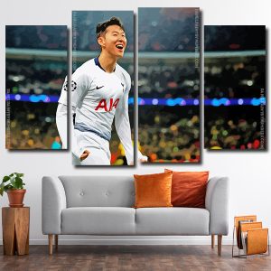 Son Heung Min 4 Panels Paint By Numbers