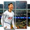 Son Heung Min 4 Panels Paint By Numbers