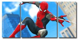 Spiderman 3 Panels Paint By Numbers