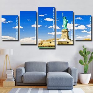 Statue Of Liberty National Monument Manhattan 5 Panels Paint By Numbers