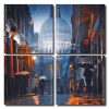 Street Of London In The Rain Square Panels Paint By Numbers