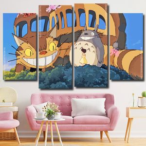 Studio Ghibli My Neighbor Totoro 4 Panels Paint By Numbers