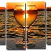 Sunset Glass 4 Panels Paint By Numbers