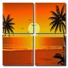 Sunset Time Sillhouette Square Panels Paint By Numbers