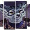 Velox The Vulpera 4 Panels Paint By Numbers