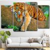 Wild Tiger Art 4 Panels Paint By Numbers