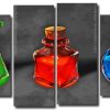 Aesthetic Potions 4 Panels Paint By Numbers