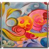 Aesthetic Abstract Art 3 Panels Paint By Numbers