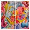 Aesthetic Abstract Art Square Panels Paint By Numbers