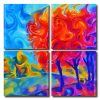 Aesthetic Abstract Landscape Square Panels Paint By Numbers