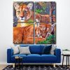 Aesthetic Lions Square Panels Paint By Numbers