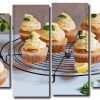 Aesthetic Tasty Cupcakes 4 Panels Paint By Numbers