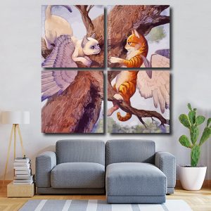 Angel Cats Square Panels Paint By Numbers