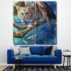 Angel Kitty Square Panels Paint By Numbers