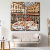 Breakfast In Milan Italy Square Panels Paint By Numbers