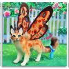 Butterfly Cat 3 Panels Paint By Numbers