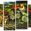 Cat And Mice 4 Panels Paint By Numbers