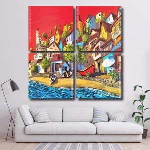 City Coast By Miguel Freitas Square Panels Paint By Numbers