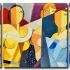 Cubism Ladies 3 Panels Paint By Numbers