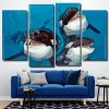 Cute Orcas 4 Panels Paint By Numbers