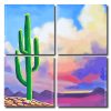 Desert Cactus Square Panels Paint By Numbers