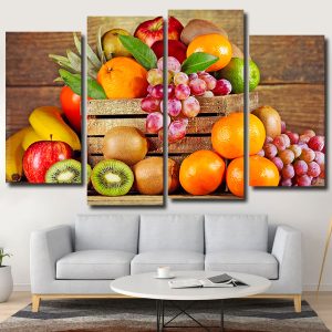 Fresh Fruit 4 Panels Paint By Numbers