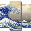 The Great Wave Off Kanagawa 5 Panels Paint By Numbers