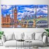 London Cityscape 3 Panels Paint By Numbers