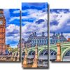 London Cityscape 5 Panels Paint By Numbers