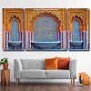 Moroccan Mosaic 3 Panels Paint By Numbers