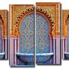 Moroccan Mosaic 4 Panels Paint By Numbers