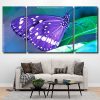 Purple Butterfly 3 Panels Paint By Numbers