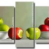 Red And Green Apples 5 Panels Paint By Numbers