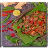 Stir Fried Chicken Liver Bassil Banana Leaves 3 Panels Paint By Numbers