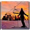 Sunset Skiing 3 Panels Paint By Numbers