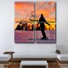 Sunset Skiing Square Panels Paint By Numbers