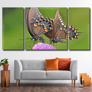 Swallowtail Butterflies 3 Panels Paint By Numbers