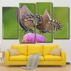 Swallowtail Butterflies 4 Panels Paint By Numbers