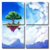 Tree Floating Between Clouds Square Panels Paint By Numbers