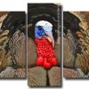 Turkey Bird 5 Panels Paint By Numbers