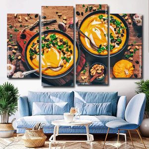 Vegan Soup 4 Panels Paint By Numbers