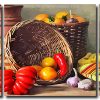 Vegetable Basket 3 Panels Paint By Numbers