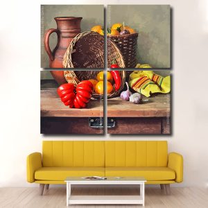 Vegetable Basket Square Panels Paint By Numbers