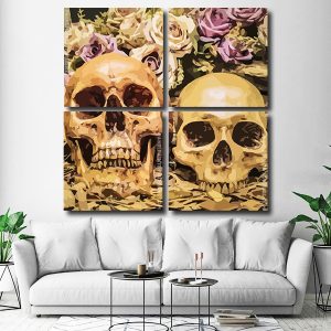 Vintage Skulls Square Panels Paint By Numbers