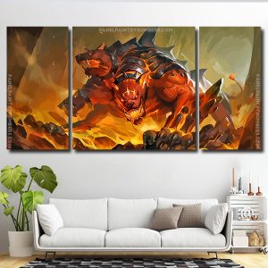 Wild Cerberus 3 Panels Paint By Numbers