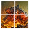 Wild Cerberus Square Panels Paint By Numbers