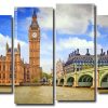 Wonderful London City 4 Panels Paint By Numbers